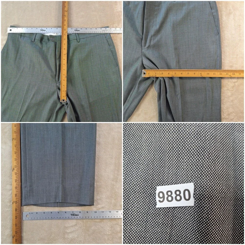 Baroni Suit Mens 48 42x27 Gray Wool Super 150s Double Vent 2 Btn 2 Piece Formal